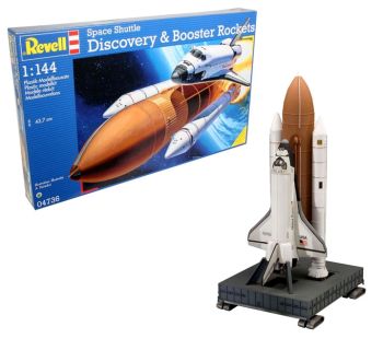 REV04736 - Cohete Transbordador Espacial Discovery + Cohetes Booster para montar y pintar