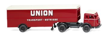 WIK051323 - HENSCHEL 4x2 con furgoneta 2 ejes UNION TRANSPORT