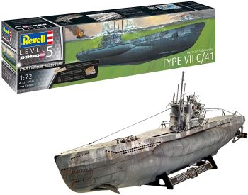 REV05163 - Submarino alemán tipo VII C/41 para montar y pintar