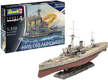 REV05171 - Embarcación HMS Dreadnought para montar y pintar