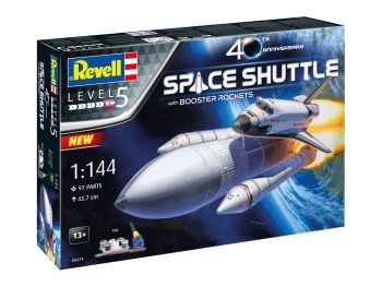 REV05674 - Juego de regalo de refuerzo 40 del transbordador espacial y los cohetes. Cumpleaños para armar y pintar