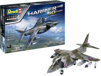 REV05690 - Avión de combate Harrier GR.1 con pintura para montar y pintar
