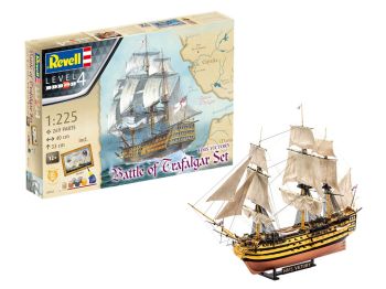 REV05767 - BATALLA DE TRAFALGAR con cuadro para montar y pintar