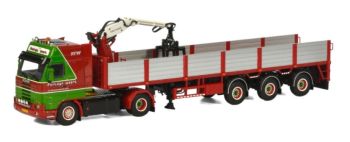 WSI06-1116 - SCANIA R143 SL 4x2 con remolque de 3 ejes y grúa de carga FONTIANE WEERT