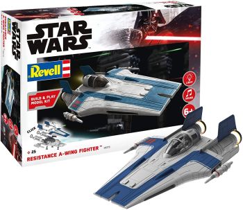 REV06773 - Build and Play Resistance A-wing Fighter; STAR WARS Azul