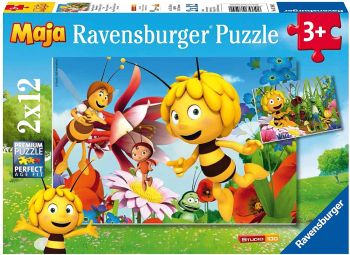 RAV075942 - Puzzle 2x12 Piezas MAYA la abeja en el prado florido