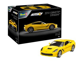 REV07825 - Easy-Click Corvette Stingray 2014 amarillo para construir