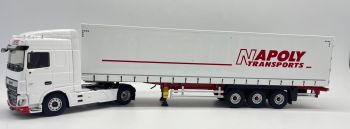 ELI117732 - DAF XF MY17 Space CAB 4x2 con remolque de lona Tautliner 3 Ejes - NAPOLY Transport