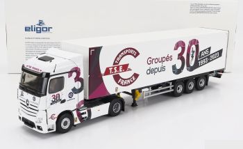 ELI117864 - MERCEDES-ACTROS 1851 4x2 con remolque de 3 ejes - Transporte T.S.E. Francia 30 ANS