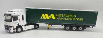 ELI118194 - RENAULT T480 4x2 2021 con remolque lona 3 Ejes des MESSAGERIES ANNEMASSIENNES