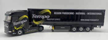 ELI118373 - DAF XG 4x2 con remolque tautliner 3 Ejes - Transporte TEMPO