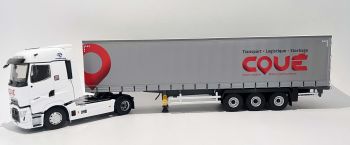 ELI118539 - RENAULT T HIGH 4x2 2023 con remolque de lona, ​​COUE Transport