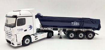 ELI118566 - MERCEDES-BENZ Actros 5 4x2 con volquete de obra T2GL de 3 ejes