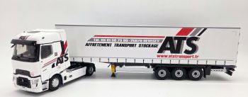 ELI118651 - RENAULT T High 4x2 con remolque de lona de 3 ejes - ATS Transport