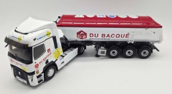 ELI118709 - Renault T 480 4x2 con volquete de 3 ejes, TDB DU BACQUE