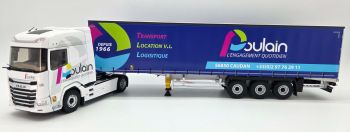 ELI118711 - DAF XG 4x2 con semirremolque de lonas laterales de 3 ejes (POULAIN Transport)