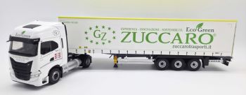 ELI118851 - IVECO S-WAY NP 4x2 con remolque de lona de 3 ejes, ZUCCARO TRANSPORTI BIANCO