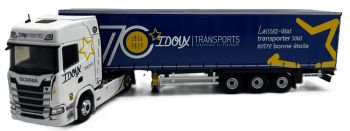 ELI118917 - SCANIA S 500 4x2 con semirremolque de lona (Tautliner) de 3 ejes – Transports IDOUX (70.º aniversario)