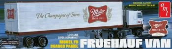 AMT1234/06 - Contenedor de 40 pies con 2 ejes - MILLER BEER para montar y pintar