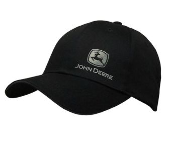 MC13080428BK - Gorra negra con el logotipo de JOHN DEERE