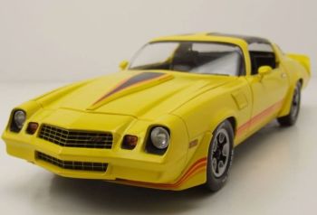 GREEN13690 - 1980 CHEVROLET Camaro Z28 con techo corredizo amarillo con franjas rojas