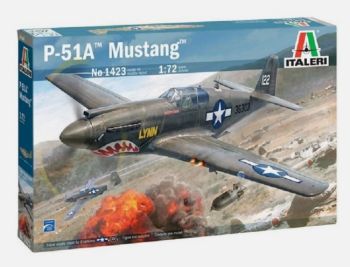 ITA1423 - Avión militar MUSTANG P-51A para ensamblar y pintar