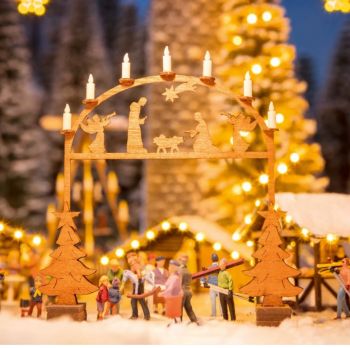 NOC14391 - Arco de entrada al mercado navideño - 7,6 x 1 cm