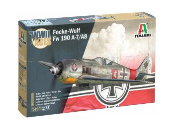 ITA1490 - Avión militar FOCKE-WULF FW-190 A-8/F para ensamblar y pintar.