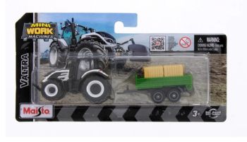 MST15590-G - VALTRA bianco con rimorchio, in blister