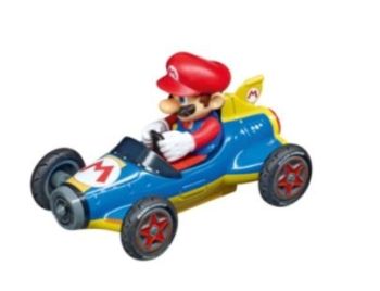 CARRERA15817069-A - Coche de fricción azul y amarillo MARIO KART en caja - Mario