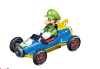 CARRERA15817069-C - Coche de fricción azul MARIO KART en caja - Luigi