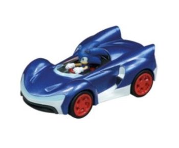 CARRERA15817074-A - Coche de fricción azul SONIC The Hedgehog - Sonic