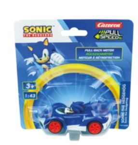 CARRERA15818325 - Coche principal de fricción SONIC the Hedgehog en blíster - azul -Sonic