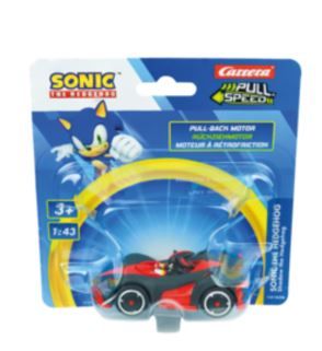 CARRERA15818326 - Coche principal de fricción SONIC the Hedgehog en blíster - Negro - Shadow