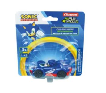 CARRERA15818327 - Coche especial de fricción SONIC the Hedgehog en blíster - Azul con estrella - Sonic
