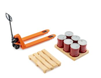 MOT16124 - TOYOTA BT Lifter transpaleta naranja con accesorios