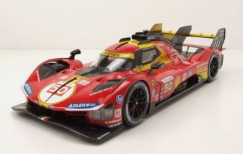 BUR16303-50 - FERRARI 499P Turbo V6 #50 Equipo Ferrari Campeón de las 24 horas de Le Mans 2024 A.FUOCO / M.MOLINA / N.NIELSEN