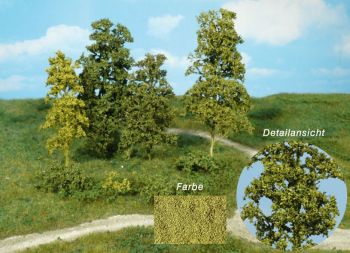 HEK1671 - 15 Árboles y arbustos de fibras naturales - verde medio