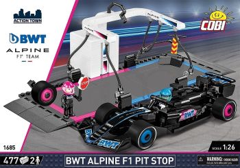 COB1685 - BWT ALPINE F1 - Parada en boxes - 477 piezas