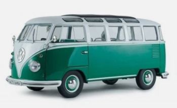 SOL1813403 - Volkswagen Tipo 1 Samba Verde y Blanco de 1962