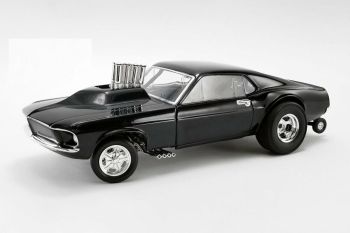 GMP-18932 - FORD Mustang gasser 1969 negro brillante