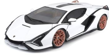 BUR11046W - LAMBORGHINI Sian Hybrid blanco y negro