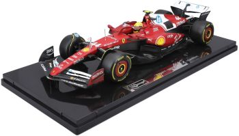 BUR16822H - Vitrina de cristal - FERRARI SF-25 n.º 44 GP de Australia (L. Hamilton) - Edición Deluxe