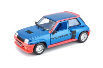 BUR21088 - RENAULT 5 Turbo 1982 Azul y rojo