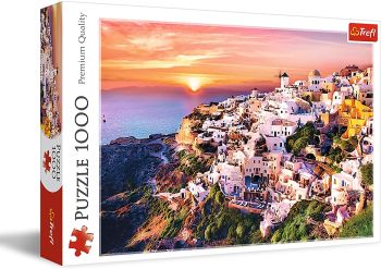 TRF10435 - Puzzle 1000 Piezas Una puesta de sol sobre Santorini