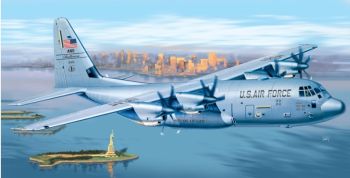 ITA1255 - Avión C-130 J HERCULES PRM EDITION para montar y pintar