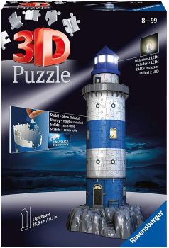 RAV125777 - Puzzle 3D 216 Piezas Faro Iluminado