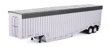 TON120118 - Remolque caja rigida baja 2 ejes Lona negra Escala: 1/53