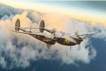 ITA1446 - Avión P38J Lightning para montar y pintar
