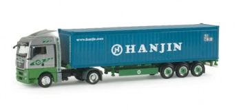 HER155519 - MAN TGX XLX 4x2 EKB con portacontenedores y contenedor de 40 pies HANJIN